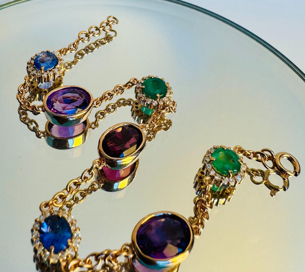 Birthstone Bracelet in rose gold