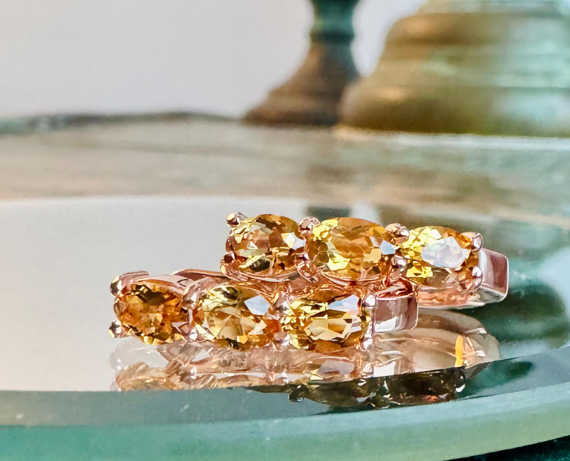 Citrine Trilogy Earrings